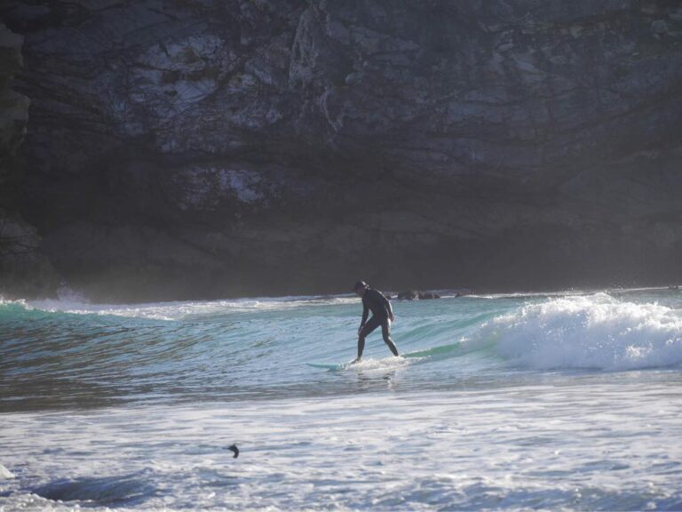 small perfect waves with surf guide algarve in barranco