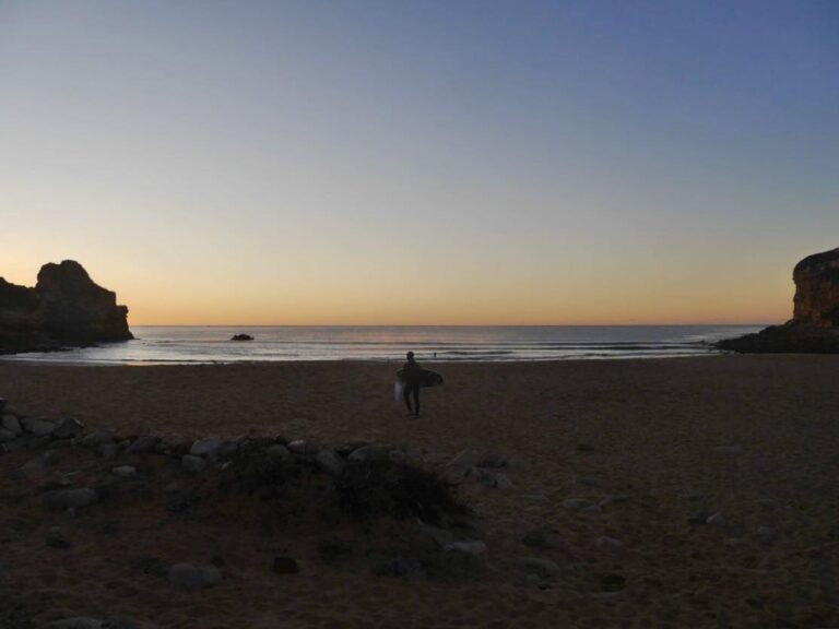 sunrise surfing barranco winter surf guide algarve