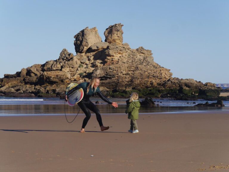 surf guide algarve family stoked castelejo