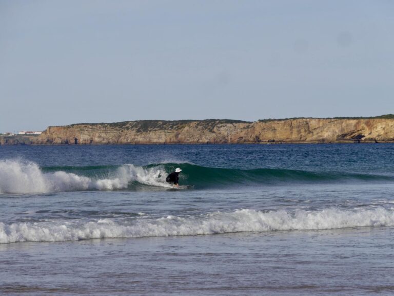 small waves big fun at zavial private surf guide algarve session