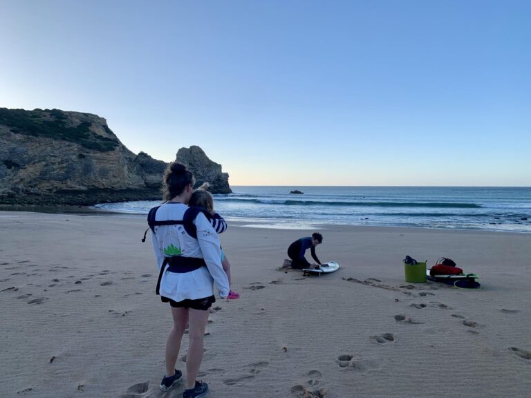 surf guide algarve guiding the whole family to barranco