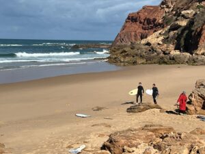 surf guide algarve only ones on the beach