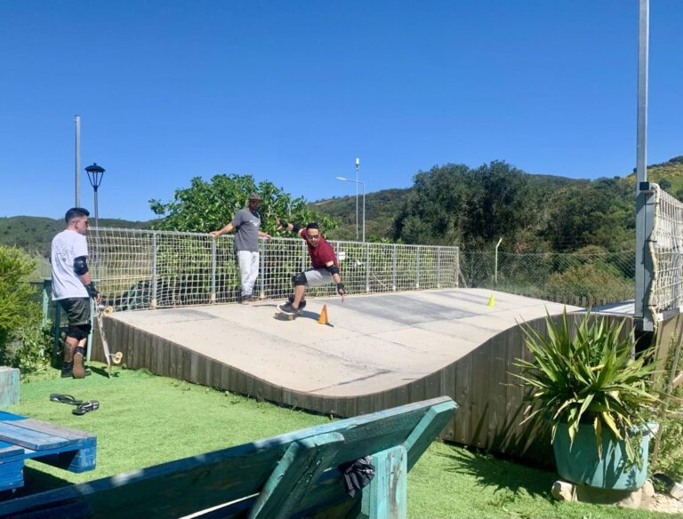 surfskate session at the surfskate ranch with surf guide algarve