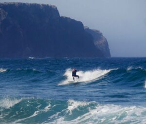 Surf Guide Algarve fun waves on tricky day