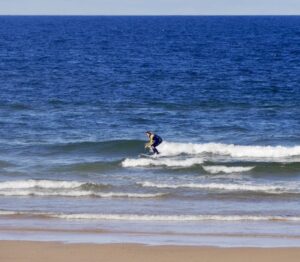miss surf guide algarve on the smallest day ever in Cordoama