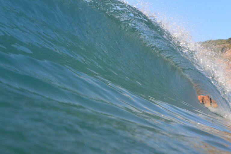 barrel time with surf guide algarve water shot