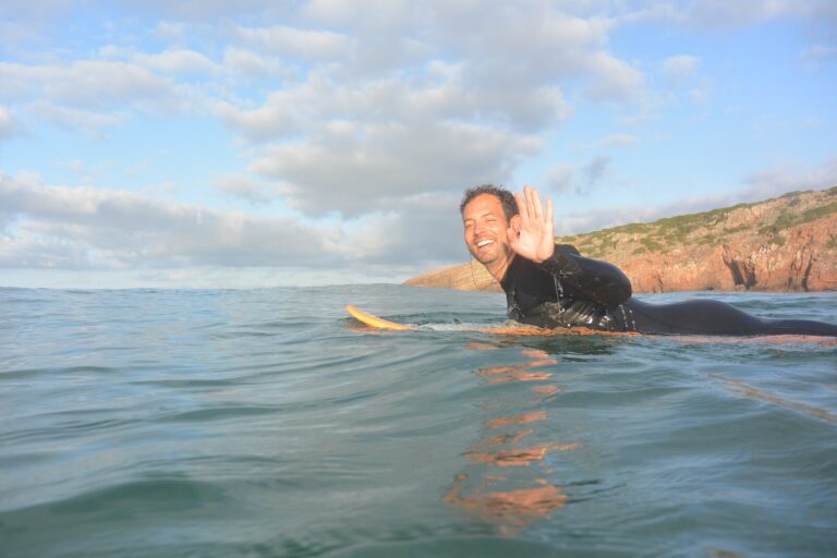 sharing the stokes with surf guide algarve